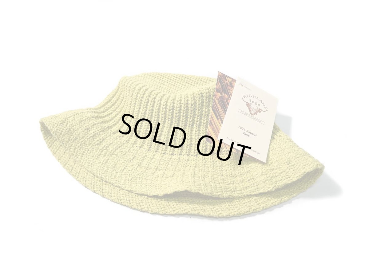 画像1: Highland 2000  Cotton/Linen Knit Bucket Hat Edenberry (1)
