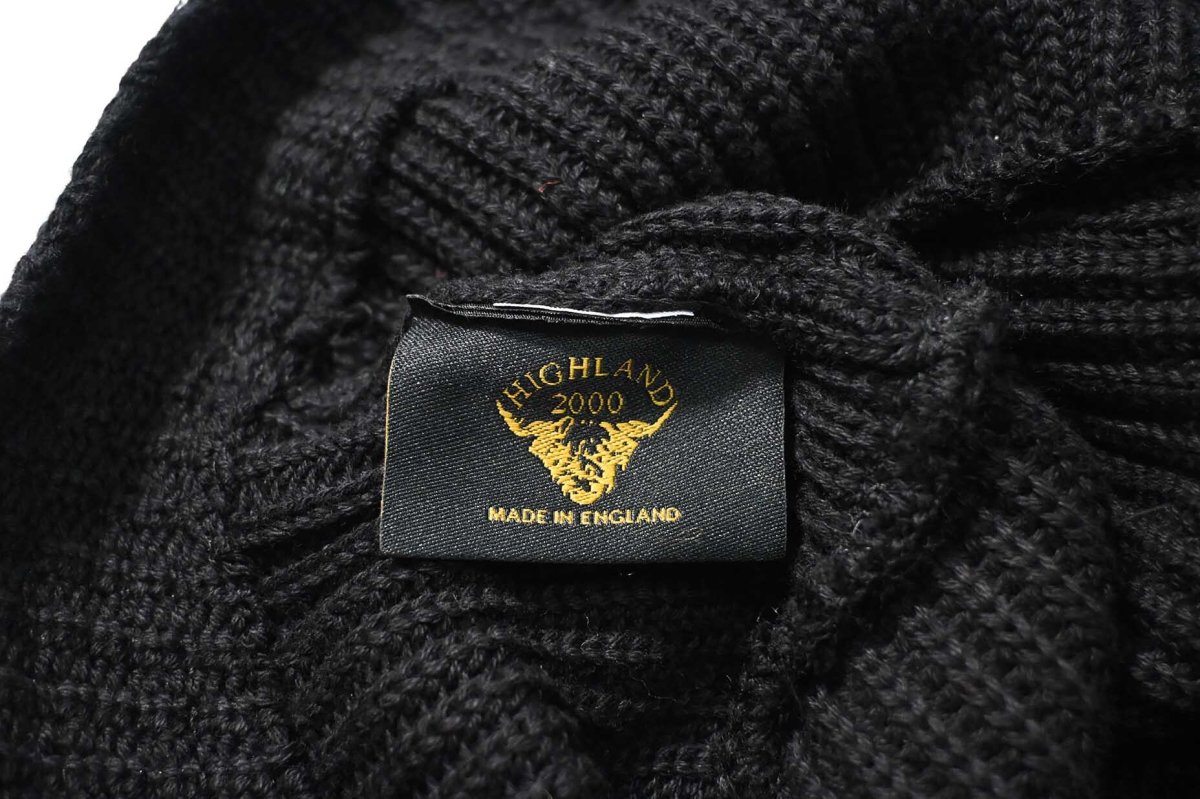画像2: Highland 2000  Cotton Knit Bucket Hat Black (2)