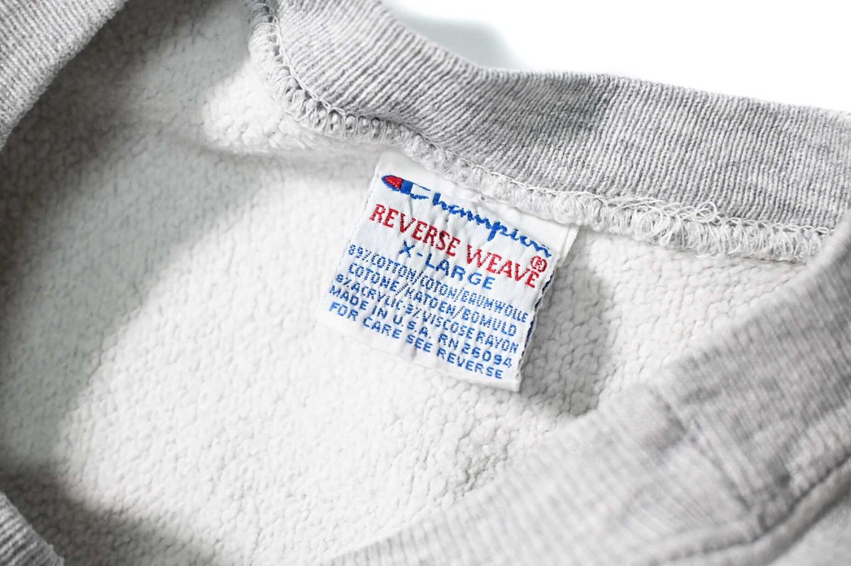 画像4: 90s Used Champion Reverse Weave Sweat Shirt made in USA 目無し (4)
