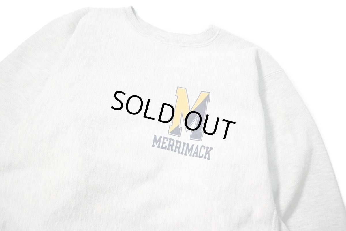 画像2: 90s Used Champion Reverse Weave Sweat Shirt "Merrimack" made in USA 両面プリント (2)