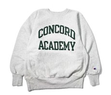 画像1: 90s Used Champion Reverse Weave Sweat Shirt "Concord Academy" made in USA (1)