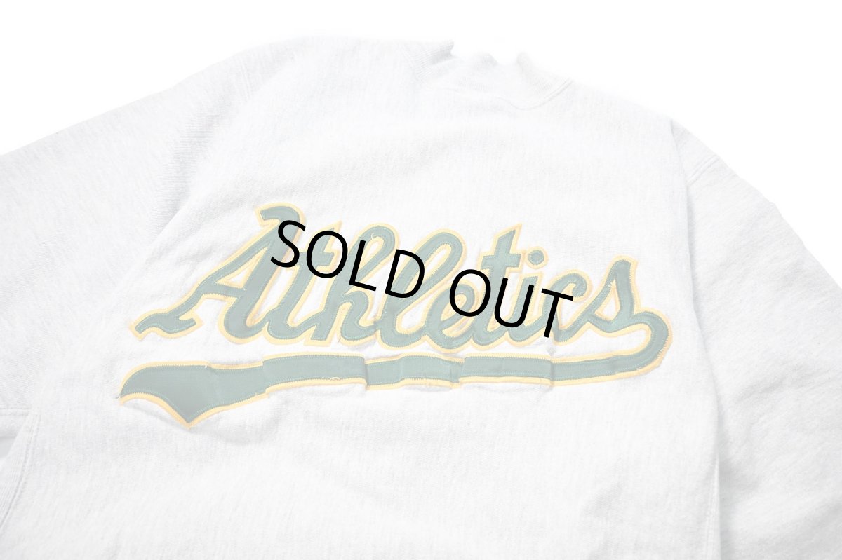 画像5: 90s Used Champion Reverse Weave Snap Cardigan "Oakland Athletics" made in USA (5)