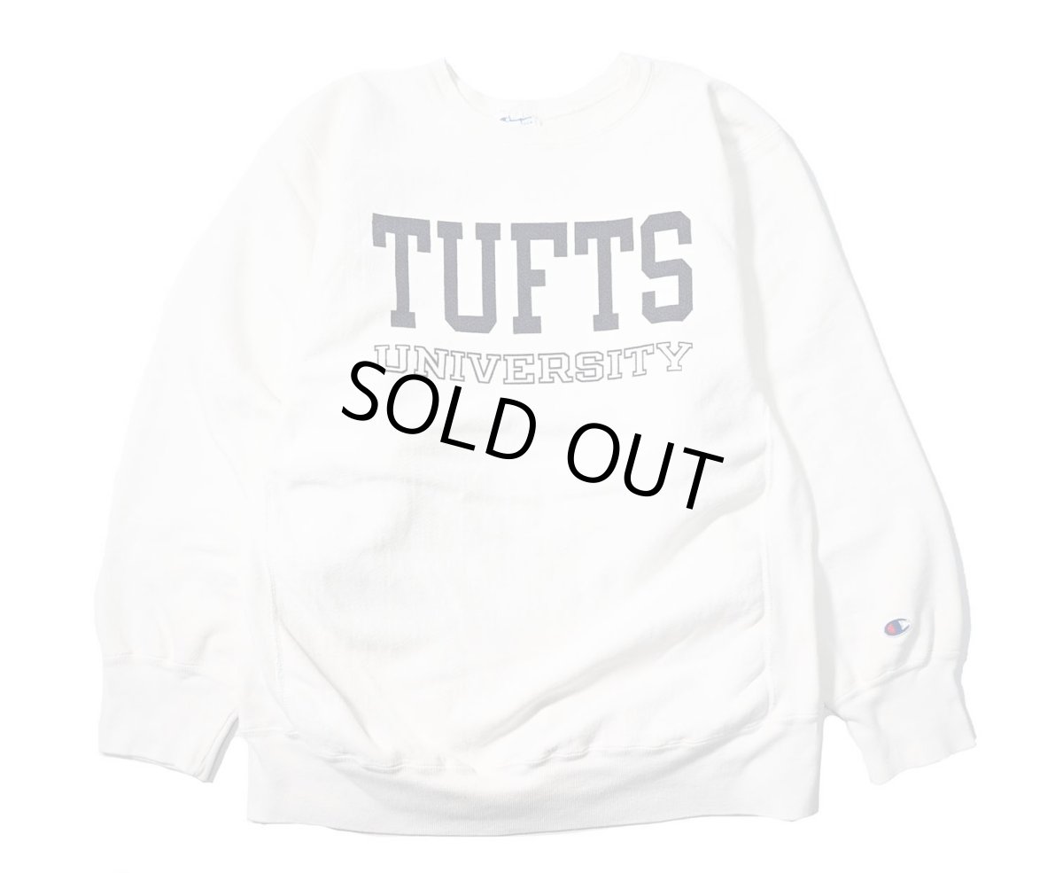 画像1: 80s Used Champion Reverse Weave Sweat Shirt "Tufts University" made in USA (1)