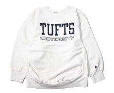 画像1: 80s Used Champion Reverse Weave Sweat Shirt "Tufts University" made in USA (1)