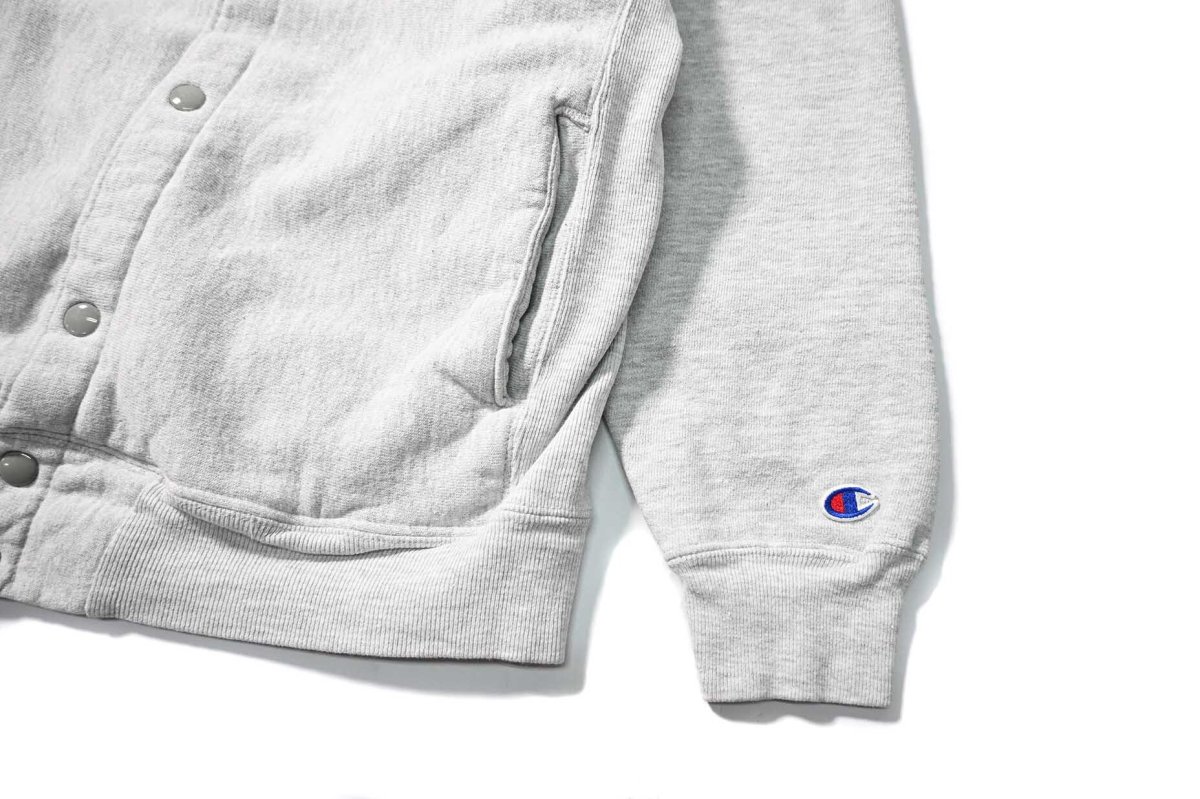 画像3: 90s Used Champion Reverse Weave Snap Cardigan "Oakland Athletics" made in USA (3)