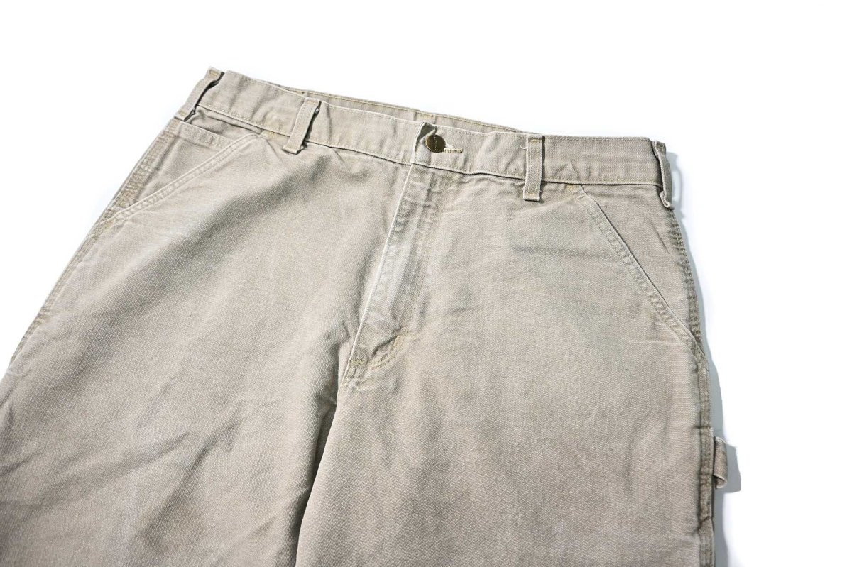 画像2: 19' Used Carhartt Duck Carpenter Pants Desert カーハート (2)