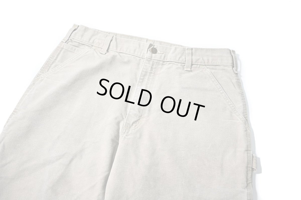 画像2: 19' Used Carhartt Duck Carpenter Pants Desert カーハート (2)