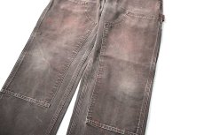 画像4: 16' Used Carhartt Duck Double Knee Carpenter Pants Dark Brown カーハート (4)