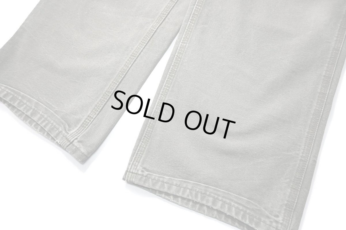 画像3: 16' Used Carhartt Duck Carpenter Pants Moss カーハート (3)