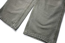 画像3: 16' Used Carhartt Duck Carpenter Pants Moss カーハート (3)