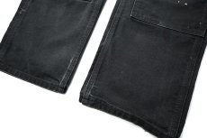 画像3: 09' Used Carhartt Duck Double Knee Carpenter Pants Black made in USA カーハート (3)