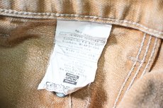 画像8: 17' Used Carhartt Duck Double Knee Carpenter Pants Brown made in USA カーハート (8)