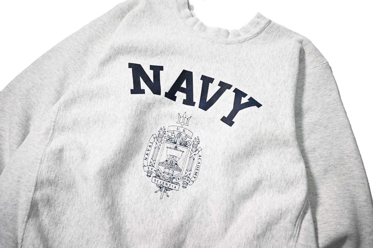 画像2: 90-00s Used USNA Sweat Shirt made in USA (2)