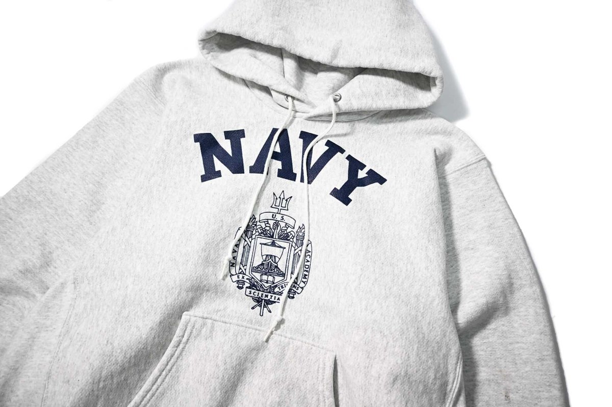 画像2: 90-00s Used USNA Sweat Hoodie made in USA (2)