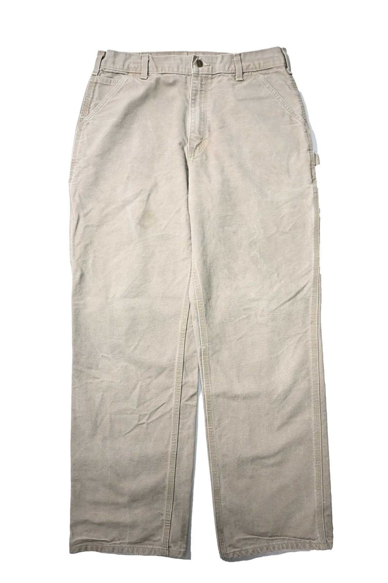 画像1: 19' Used Carhartt Duck Carpenter Pants Desert カーハート (1)