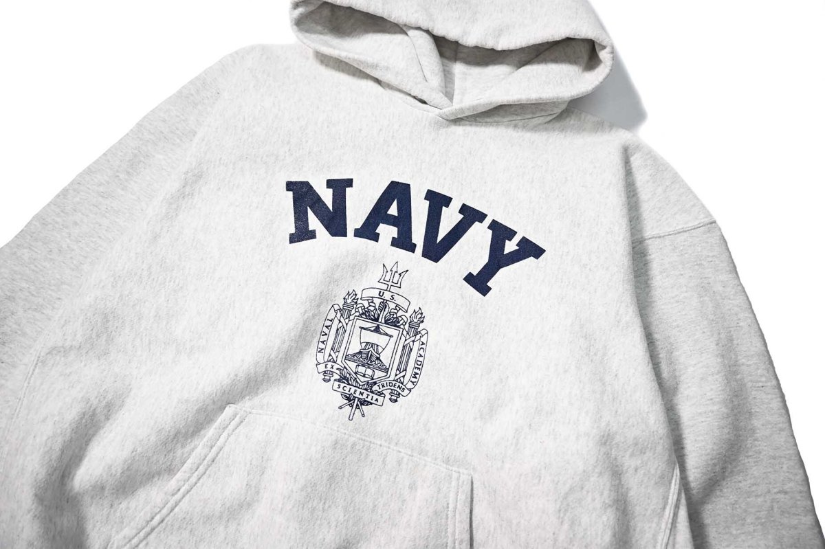 画像2: 90-00s Used USNA Sweat Hoodie made in USA (2)