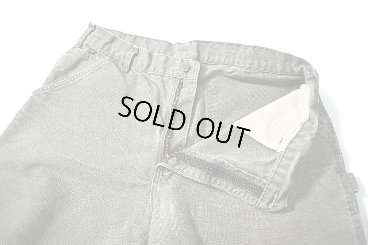 画像5: 16' Used Carhartt Duck Carpenter Pants Moss カーハート (5)