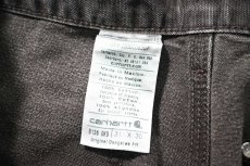 画像7: 16' Used Carhartt Duck Double Knee Carpenter Pants Dark Brown カーハート (7)
