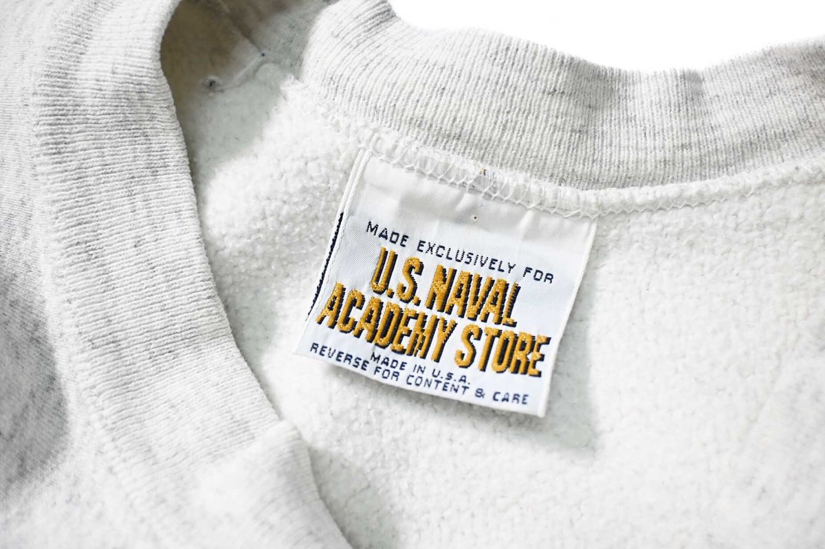 画像4: 90-00s Used USNA Sweat Shirt made in USA (4)