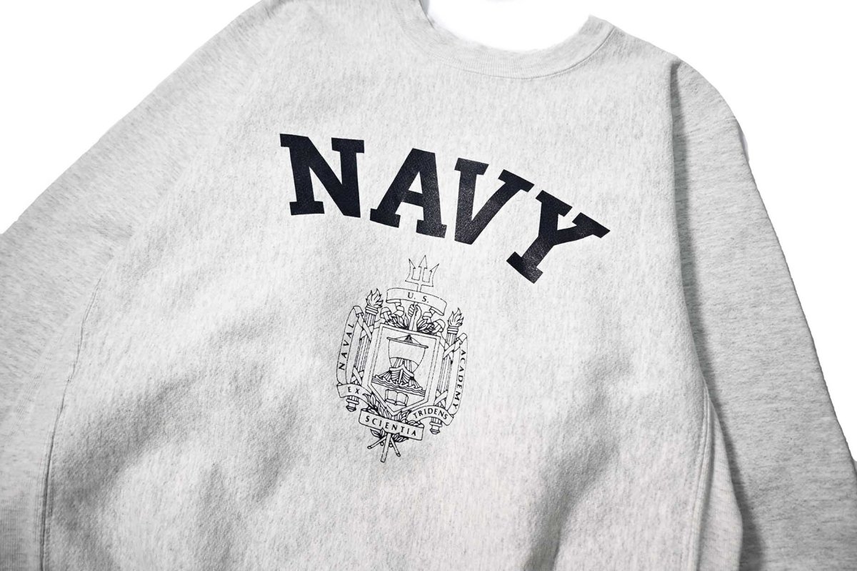 画像2: 90-00s Used USNA Sweat Shirt made in USA (2)