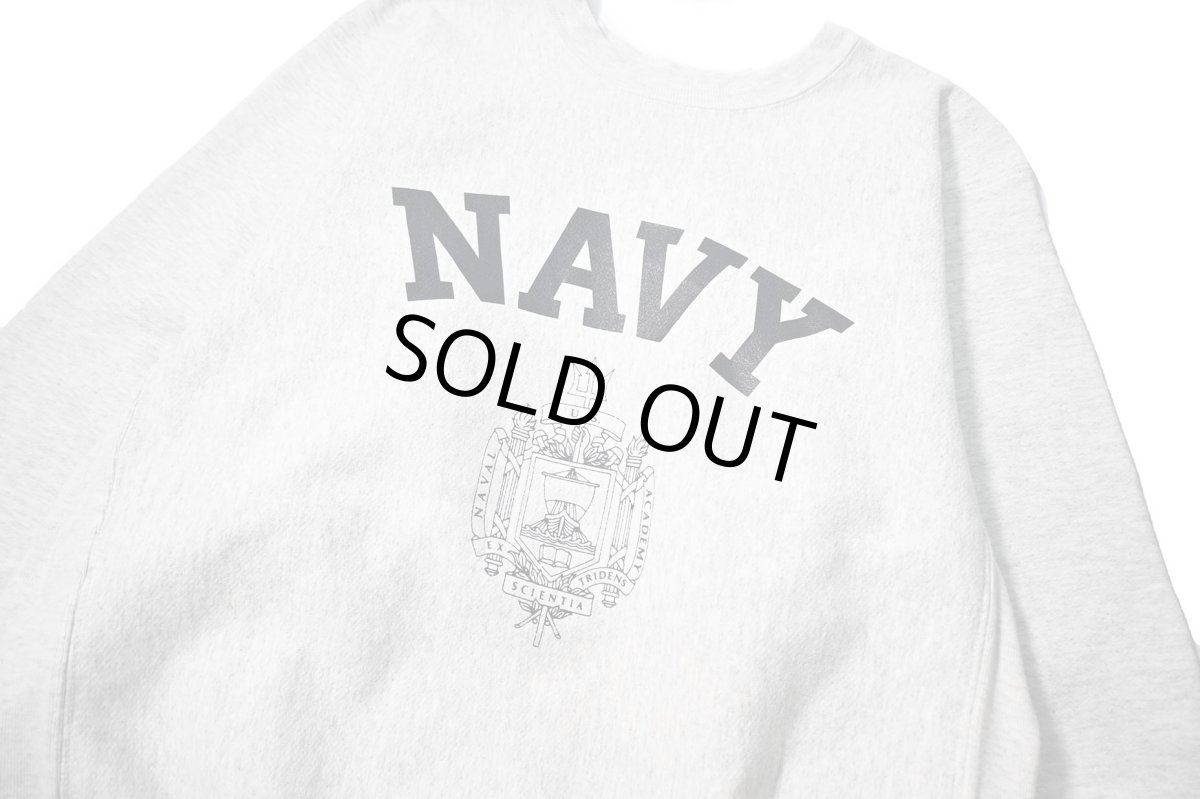 画像2: 90-00s Used USNA Sweat Shirt made in USA (2)