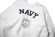 画像2: 90-00s Used USNA Sweat Shirt (2)
