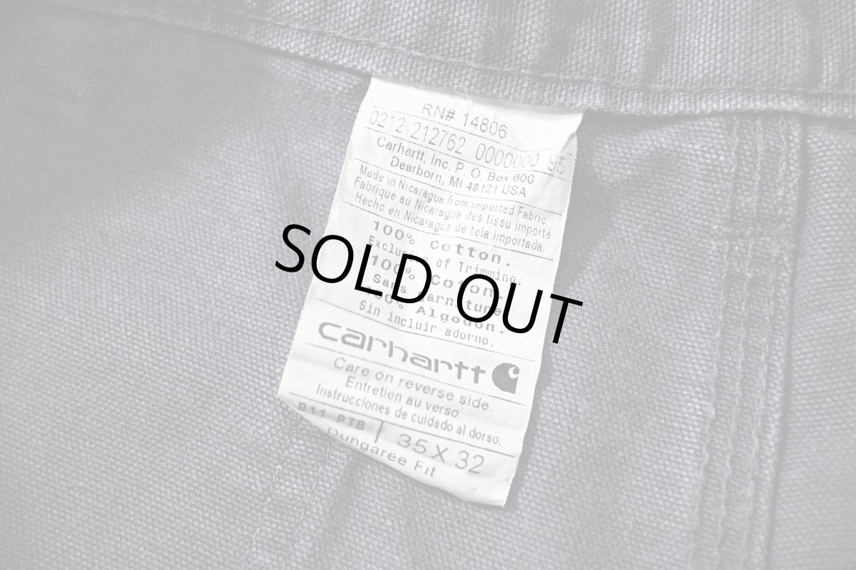 画像6: 12' Used Carhartt Duck Carpenter Pants Petrol Blue カーハート (6)