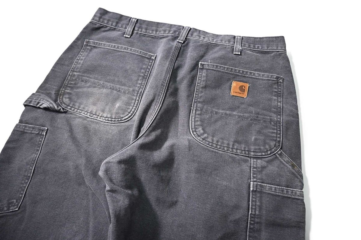 画像4: 12' Used Carhartt Duck Carpenter Pants Petrol Blue カーハート (4)