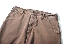 画像2: 00-10s Used Carhartt Duck Carpenter Pants Chestnut カーハート (2)