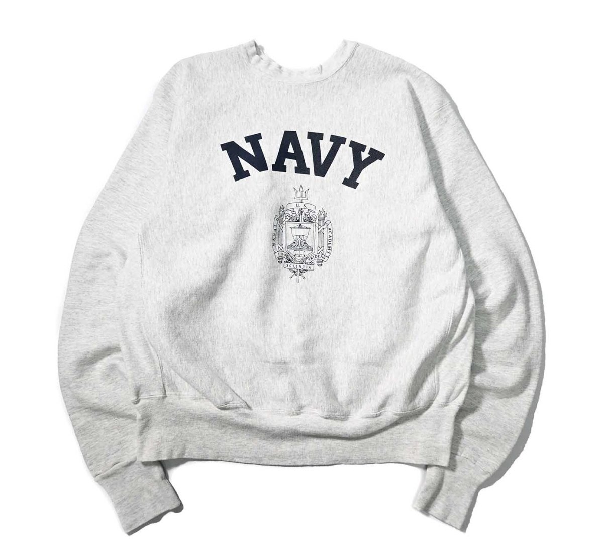 画像1: 90-00s Used USNA Sweat Shirt (1)