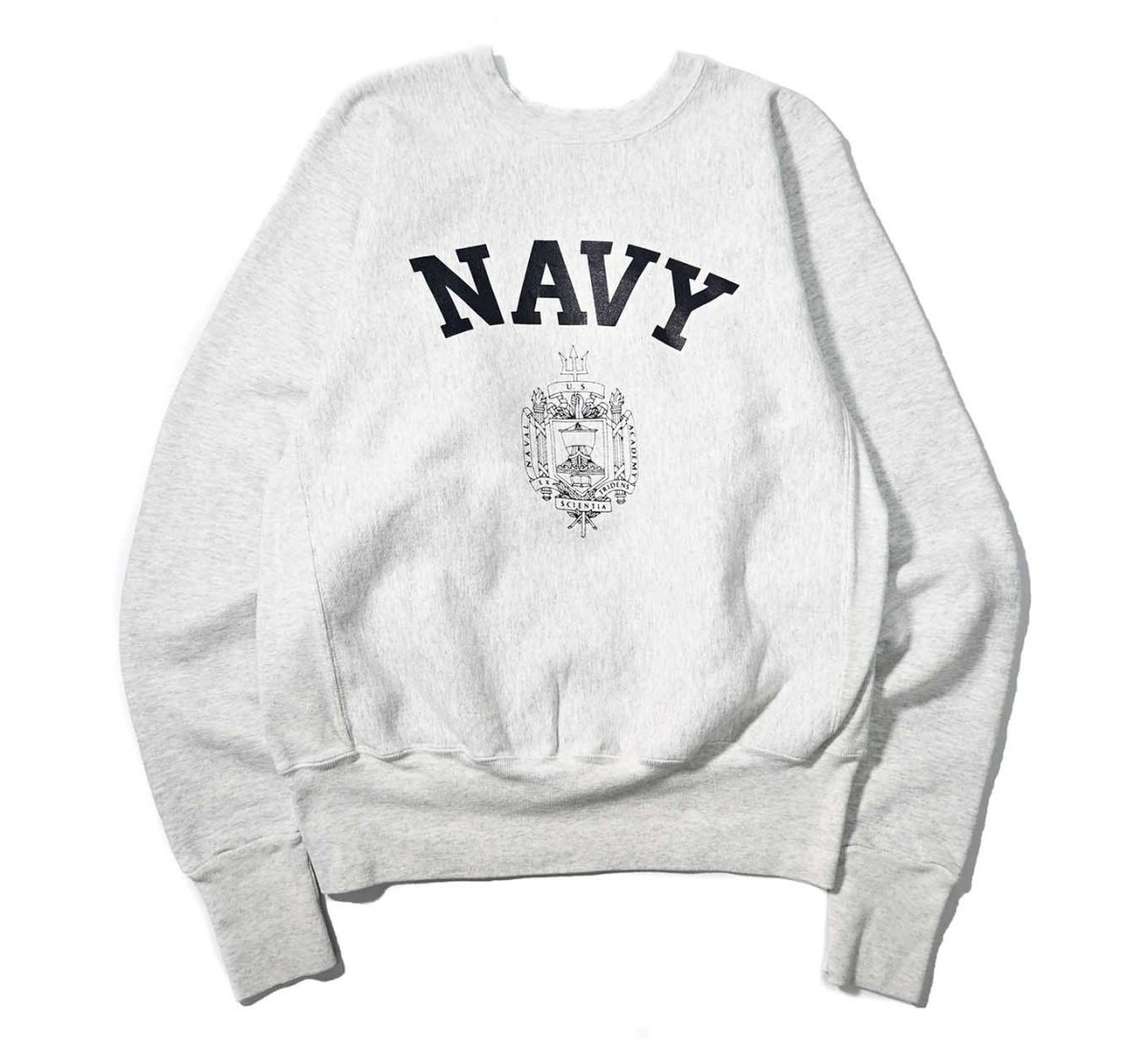 画像1: 90-00s Used USNA Sweat Shirt made in USA (1)