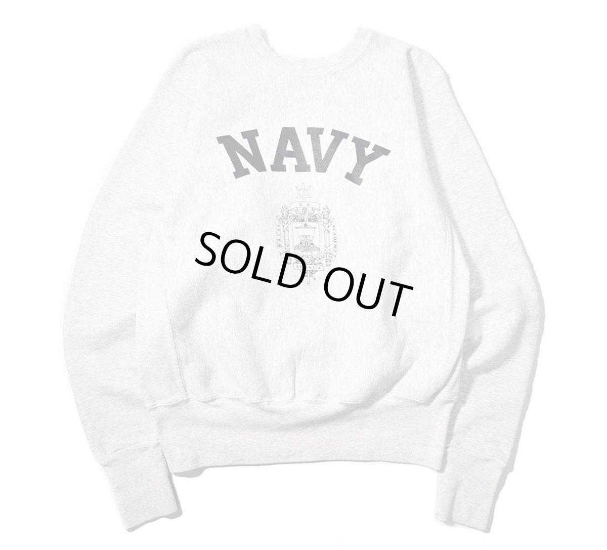 画像1: 90-00s Used USNA Sweat Shirt made in USA (1)