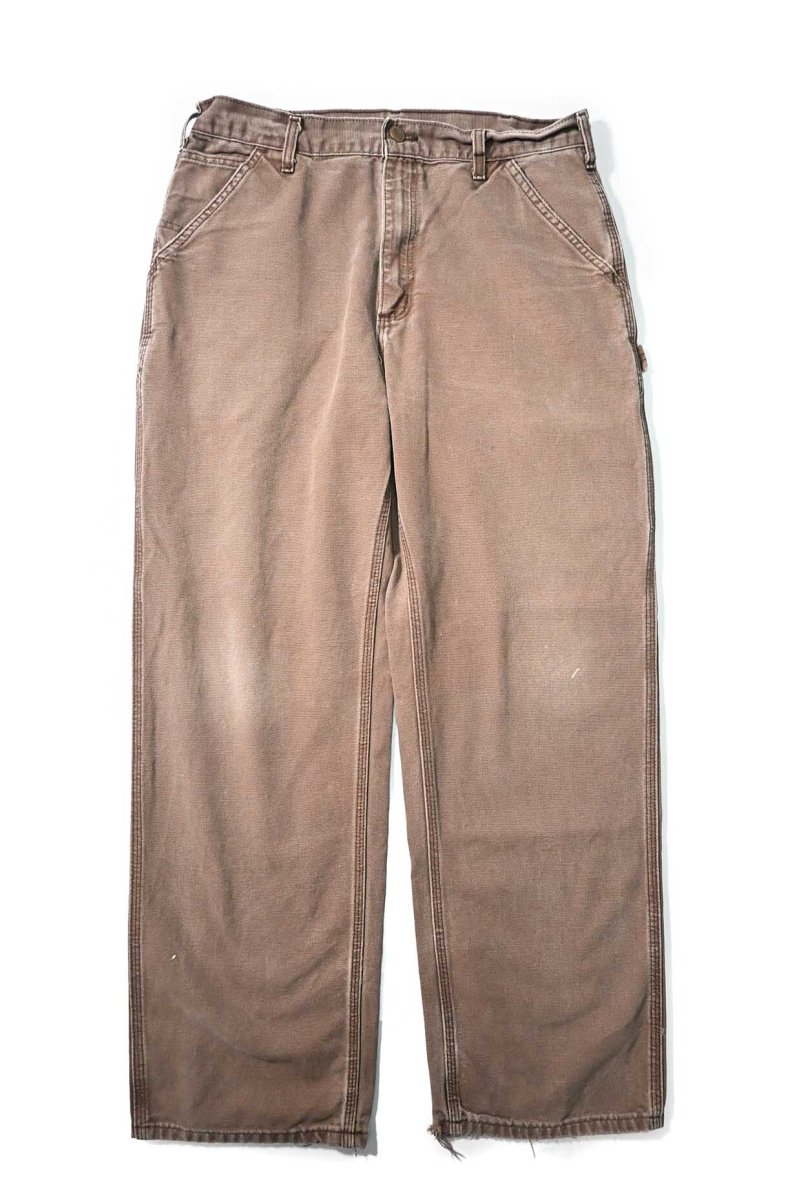 画像1: 00-10s Used Carhartt Duck Carpenter Pants Chestnut カーハート (1)