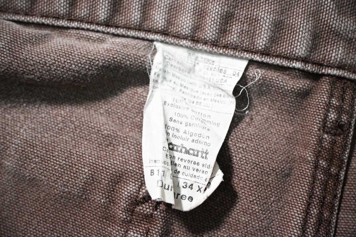 画像6: 00-10s Used Carhartt Duck Carpenter Pants Chestnut カーハート (6)