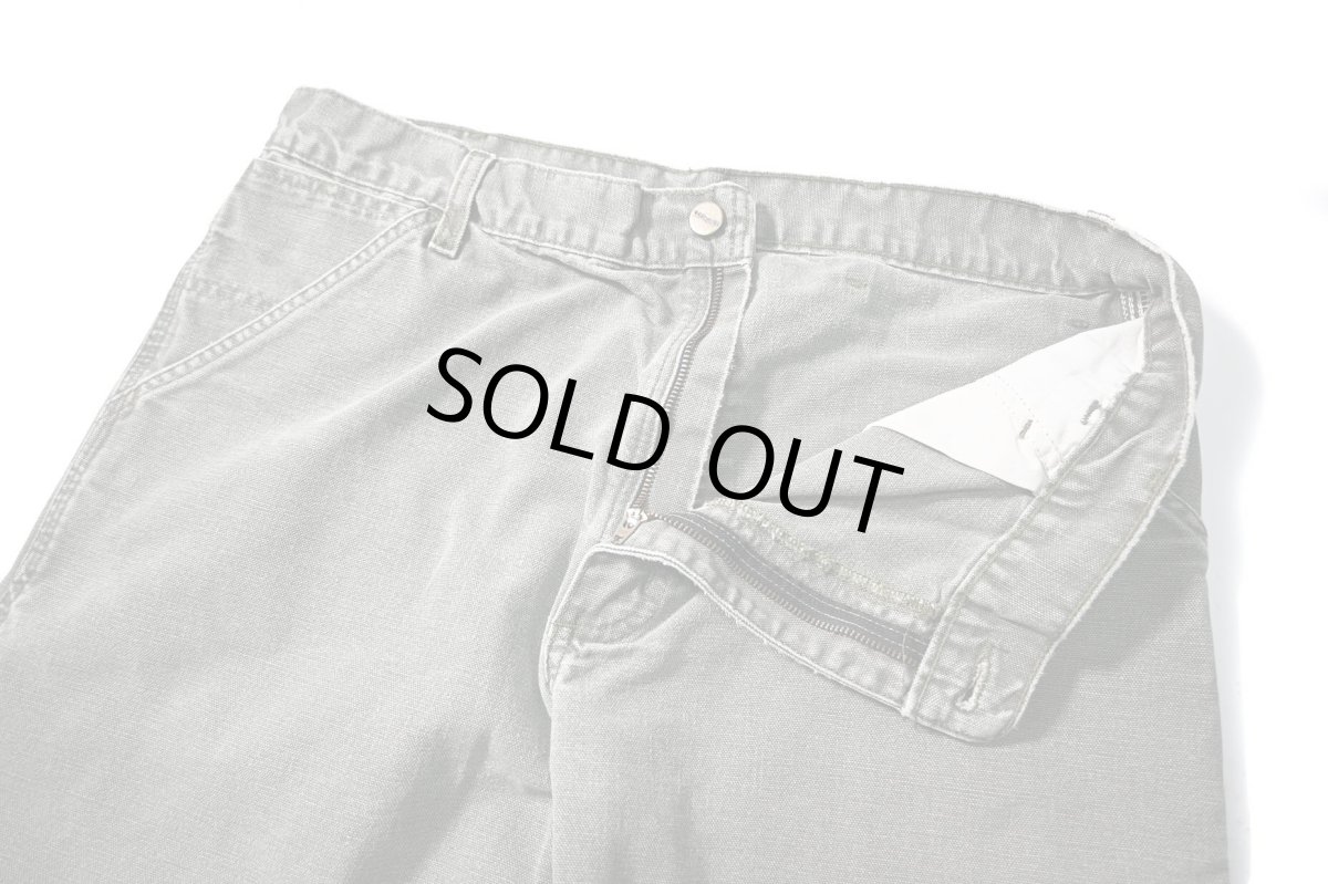画像5: 00' Used Carhartt Duck Carpenter Pants Moss カーハート (5)