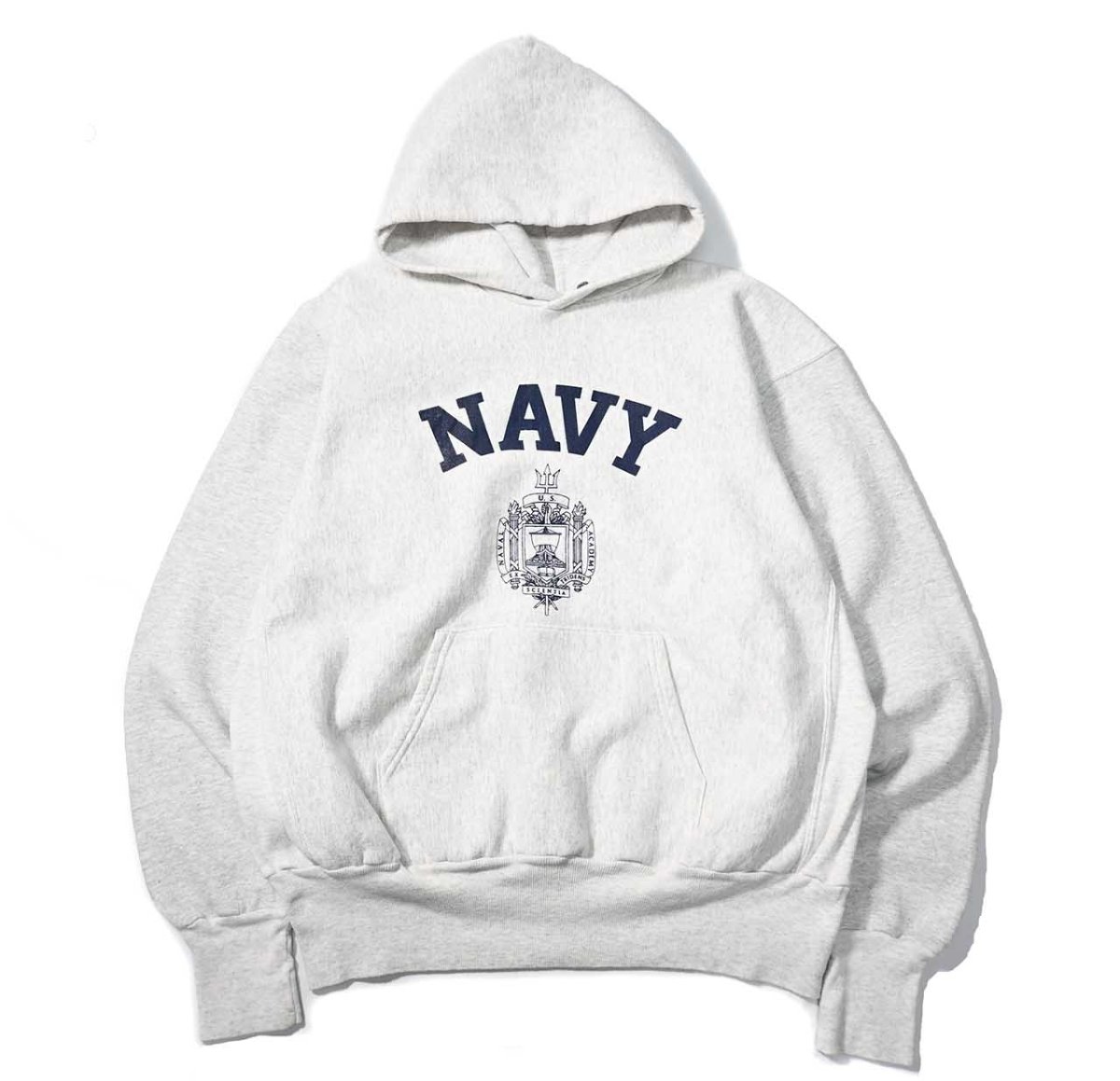 画像1: 90-00s Used USNA Sweat Hoodie made in USA (1)