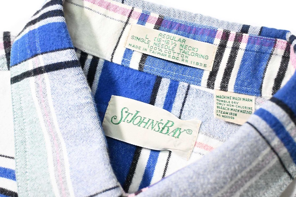 画像4: 90s Used St John's Bay Flannel Shirt (4)