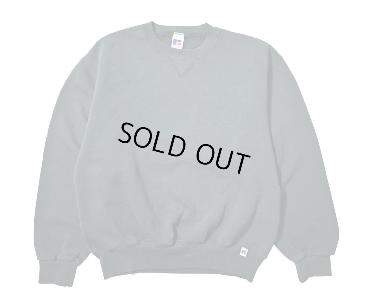画像1: 90s Used Russell Athletic Blank Sweat Shirt Moss (1)