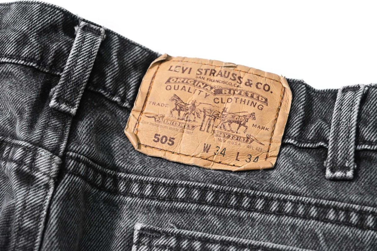 画像5: 80-90s Used Levi's 505 Denim Pants Black made in USA リーバイス (5)