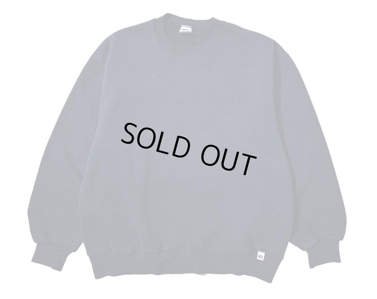 画像1: 90s Used Russell Athletic Blank Sweat Shirt Navy (1)