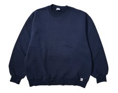 画像1: 90s Used Russell Athletic Blank Sweat Shirt Navy (1)