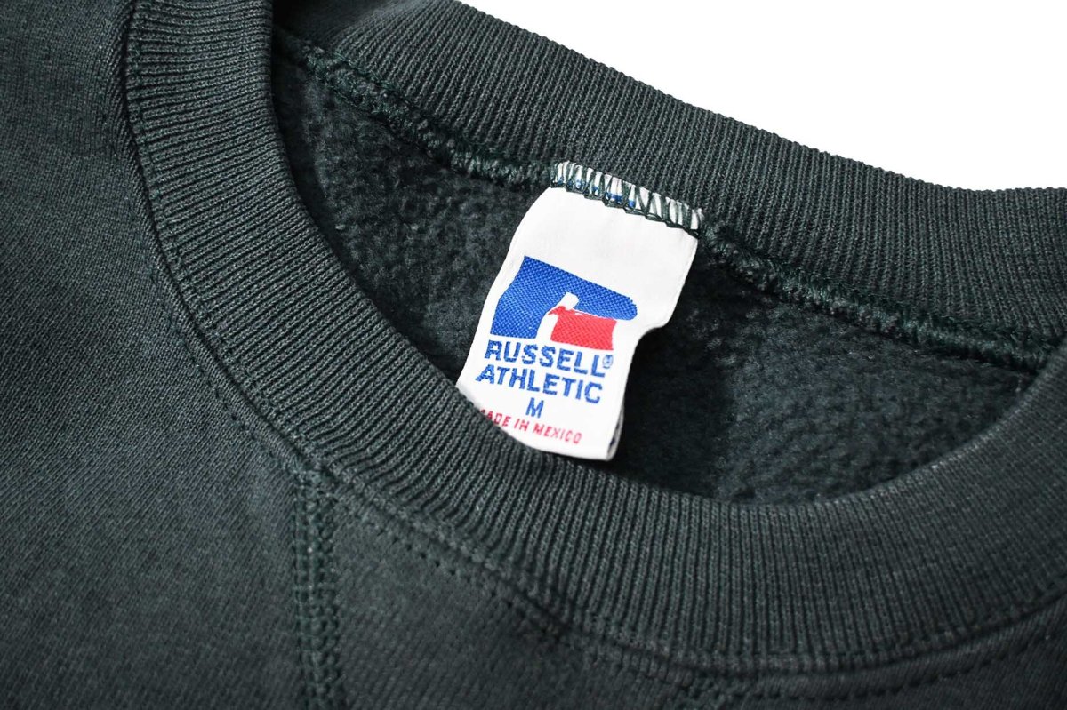 画像4: 90s Used Russell Athletic Blank Sweat Shirt Moss (4)