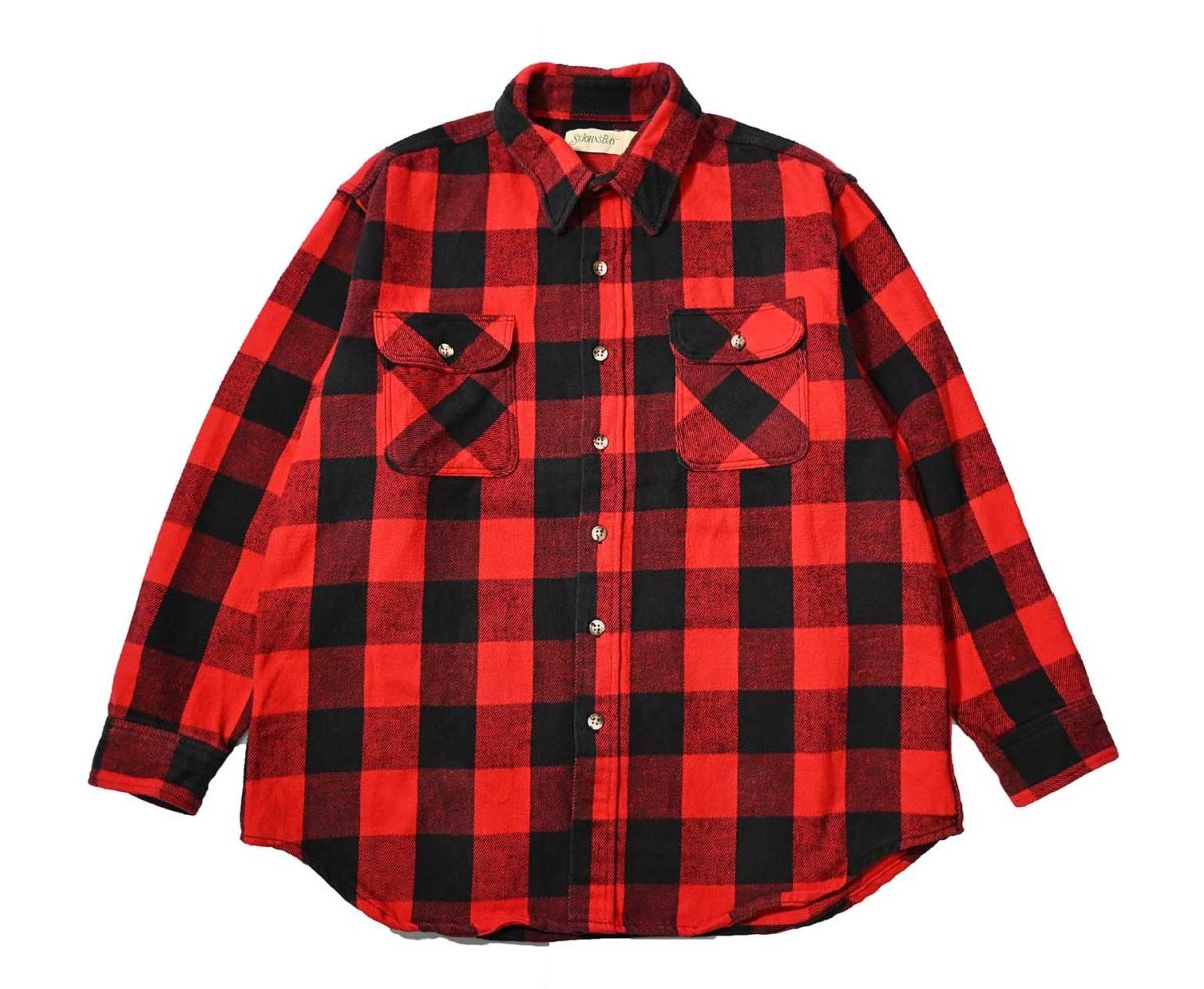 画像1: 80-90s Used St John's Bay Heavy Flannel Shirt made in USA (1)