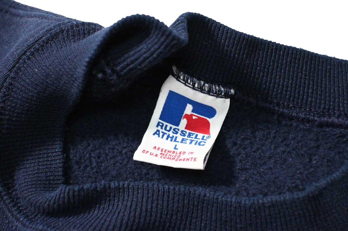 画像4: 90s Used Russell Athletic Blank Sweat Shirt Navy (4)