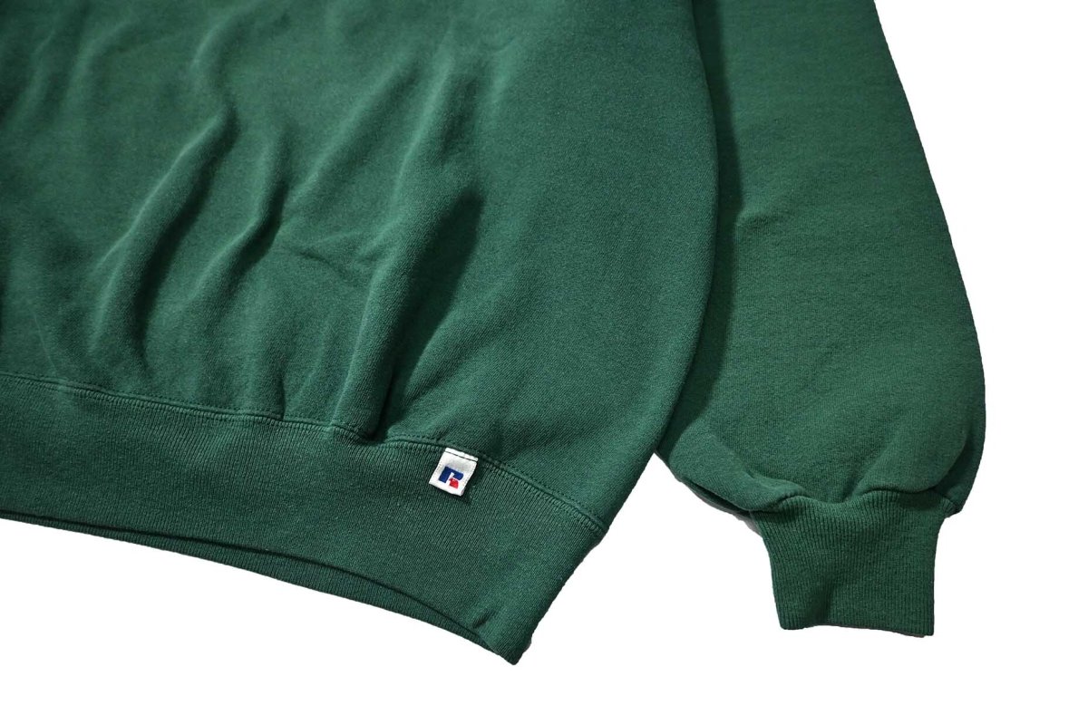 画像3: 90s Used Russell Athletic Blank Sweat Shirt Green made in USA (3)
