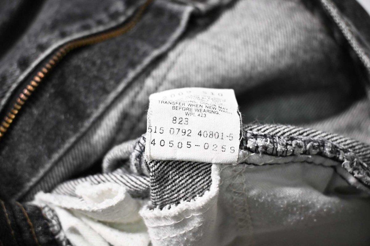 画像8: 92' Used Levi's 505 Denim Pants Black made in USA リーバイス 先染め (8)