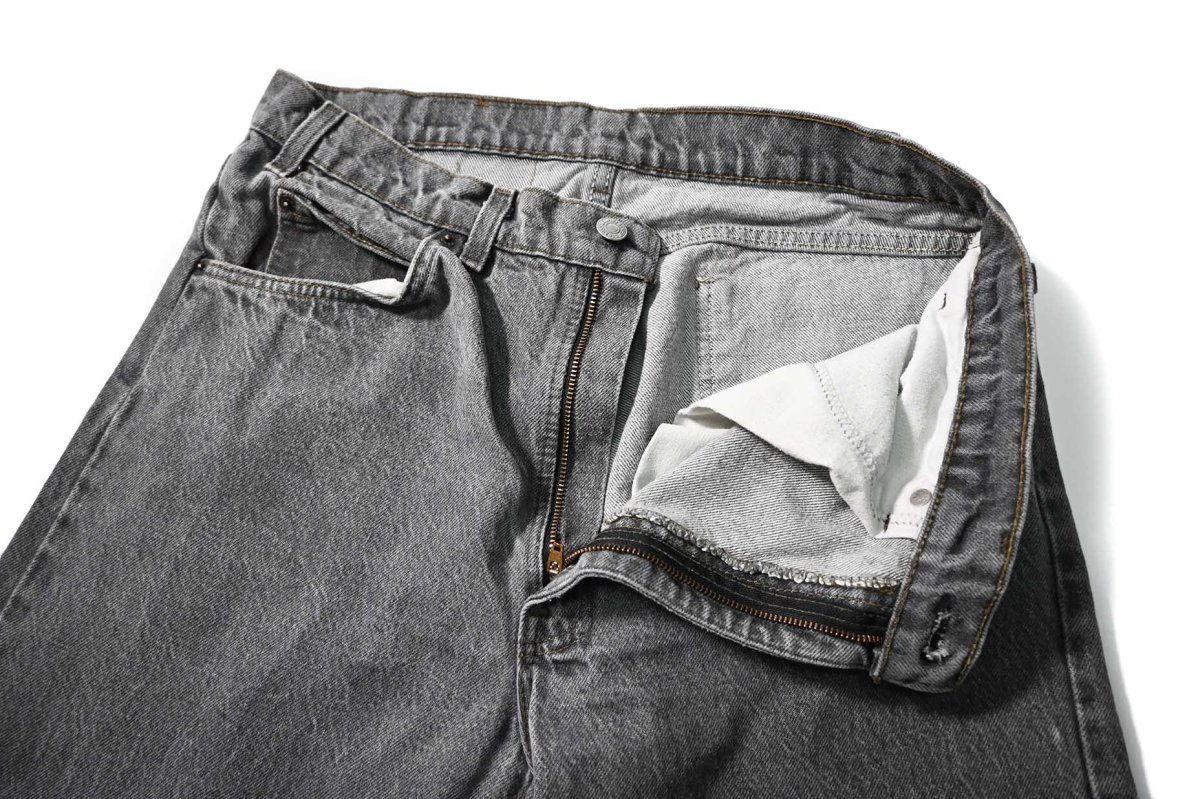 画像6: 88' Used Levi's 505 Denim Pants Black made in USA リーバイス 先染め (6)