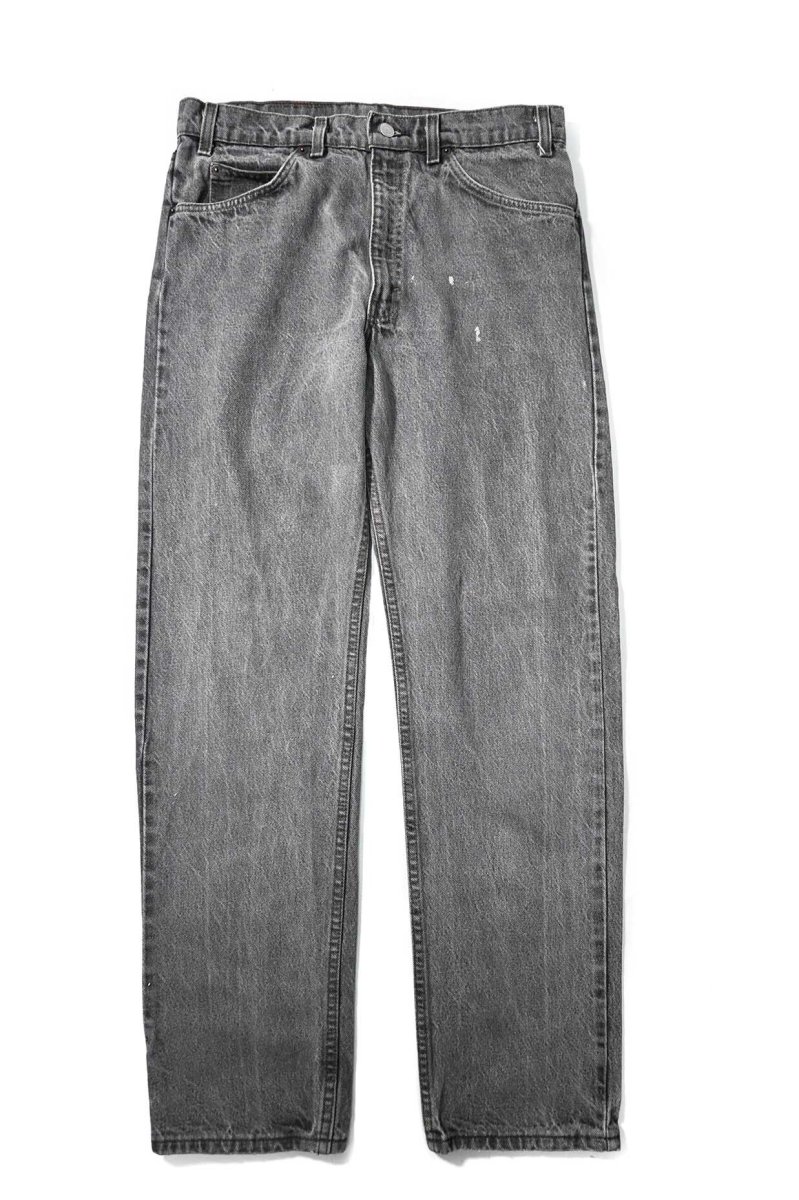 画像1: 88' Used Levi's 505 Denim Pants Black made in USA リーバイス 先染め (1)