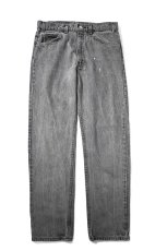 画像1: 88' Used Levi's 505 Denim Pants Black made in USA リーバイス 先染め (1)
