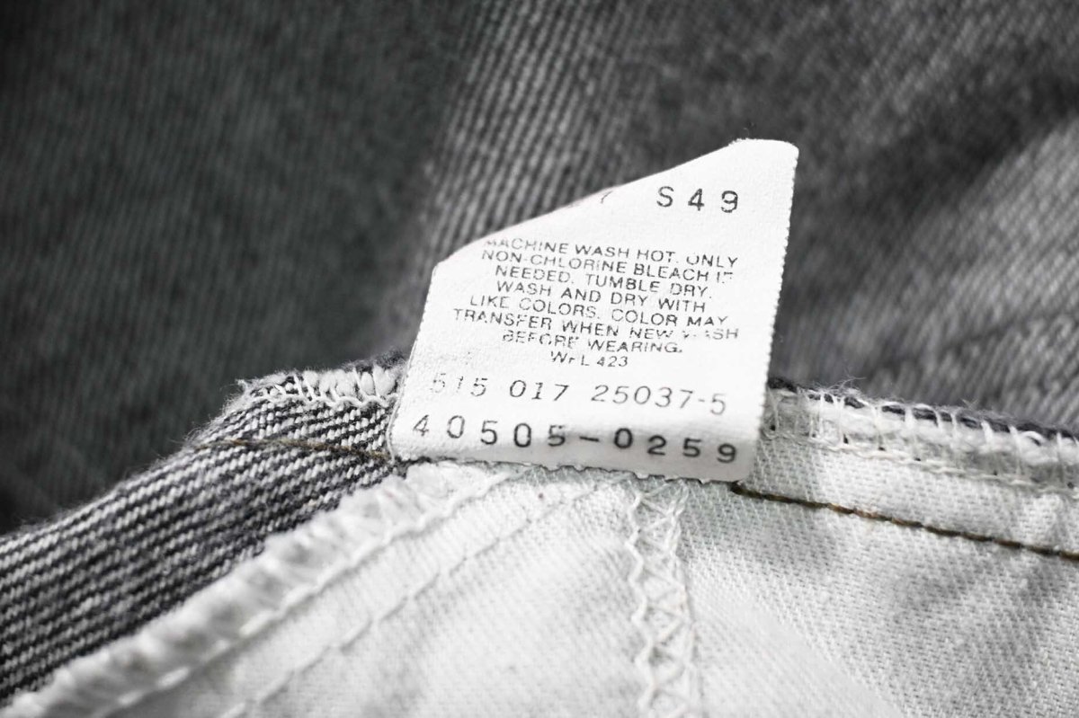 画像8: 87' Used Levi's 40505 Denim Pants Black made in USA リーバイス 先染め (8)